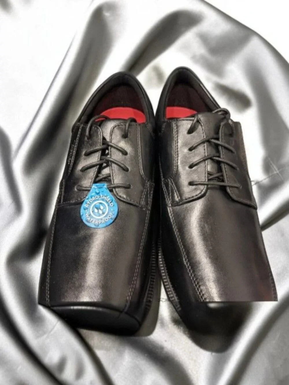 Rockport Men's Margin Oxford Black Leather Lace Up Shoes Size 10.5 NEW NO BOX